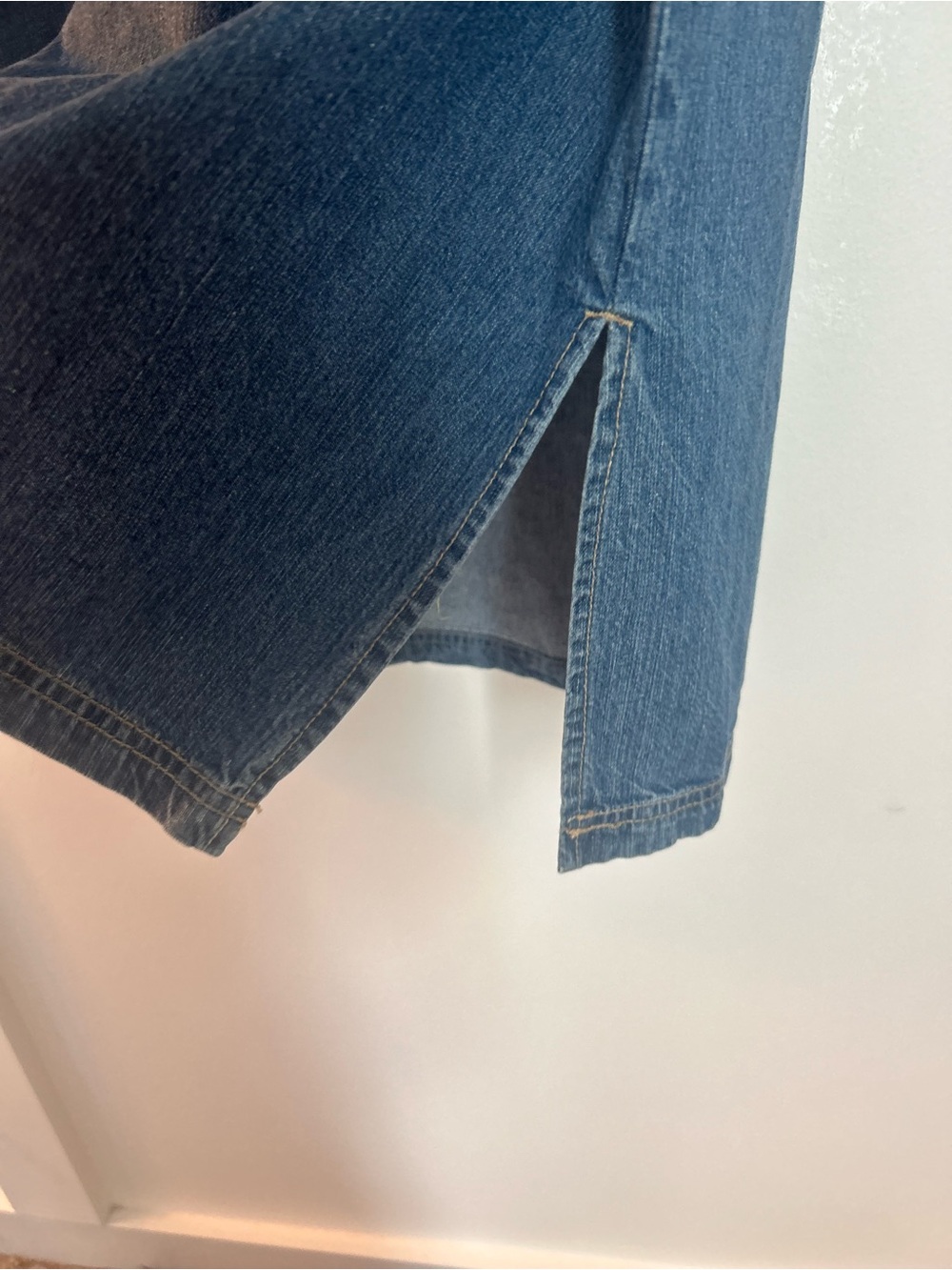 Quacker Factory Denim Sleeveless Button Front Dress with Changeable Pocket NWT - Picture 13 of 13